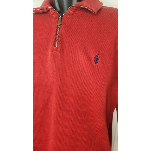 Polo Ralph Lauren Other - Polo Ralph Lauren Mens Mock 1/4 Zip Sweater Size L Large Pull Over
